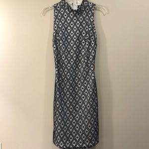 Black & White Diamond Design Midnight Doll Dress